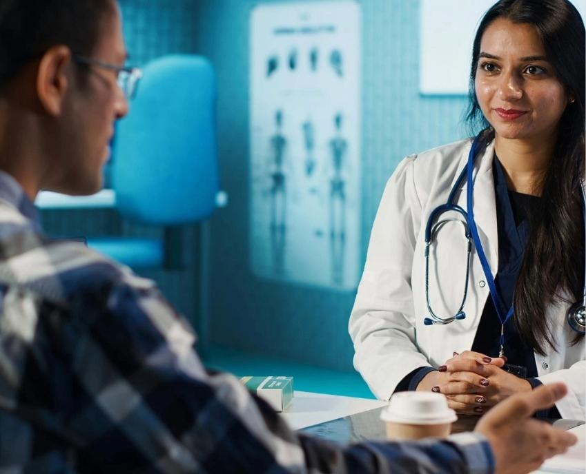 The Best Psychiatrist in Lake Town is performing a counselling session with a patient